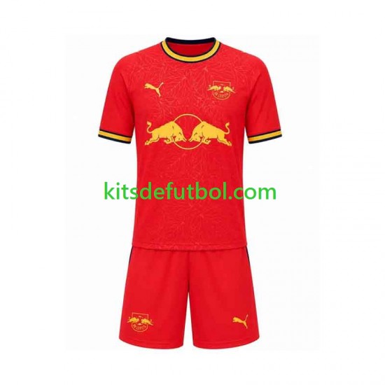 Equipación completa Niño RB Leipzig Camiseta de visitante 2026-2027 Manga Corta