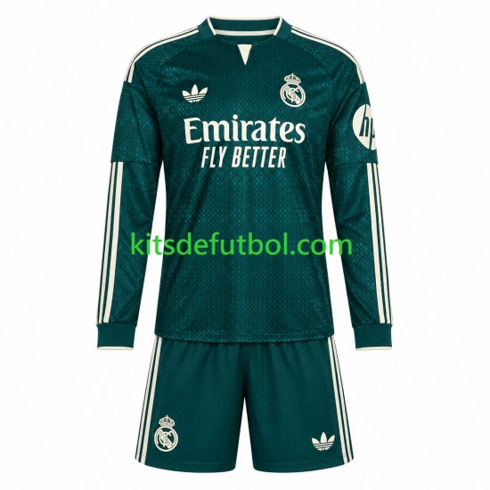 Equipación completa Niño Real Madrid Camiseta de visitante 2026-2027 Manga Larga