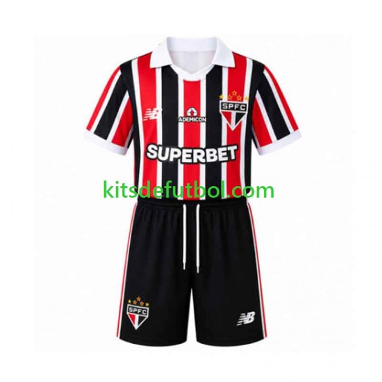 Equipación completa Niño Sao Paulo Camiseta de visitante 2026-2027 Manga Corta