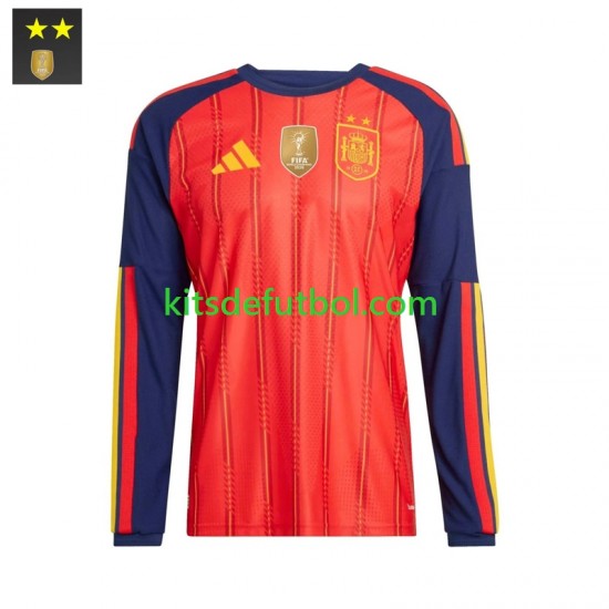 España Hombre Camiseta de local 2026-2027 Manga Larga