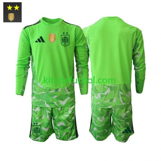 Equipación completa Niño España Portero Camiseta alternativa 2026-2027 Manga Larga