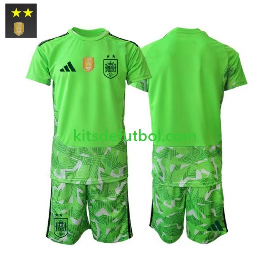 Equipación completa Niño España Portero Camiseta alternativa 2026-2027 Manga Corta