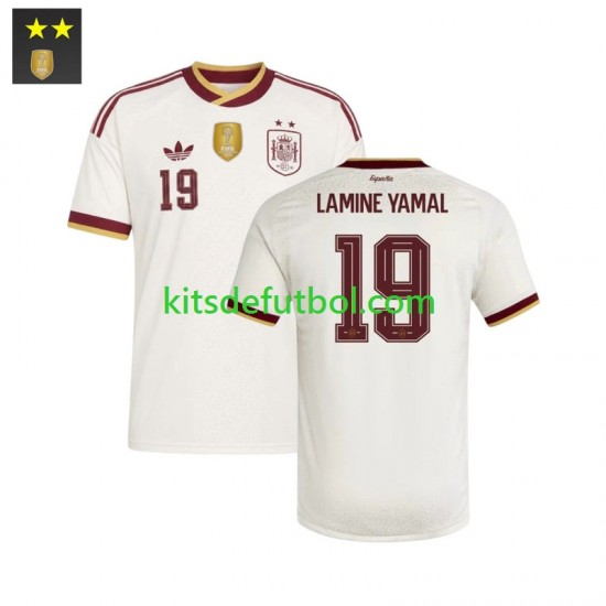 España Lamine Yamal 19 Hombre Camiseta de visitante 2026-2027 Manga Corta