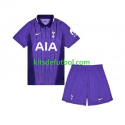 Equipación completa Niño Tottenham Hotspur Camiseta alternativa 2026-2027 Manga Corta
