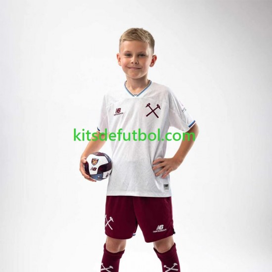 Equipación completa Niño West Ham United Camiseta de visitante 2026-2027 Manga Corta