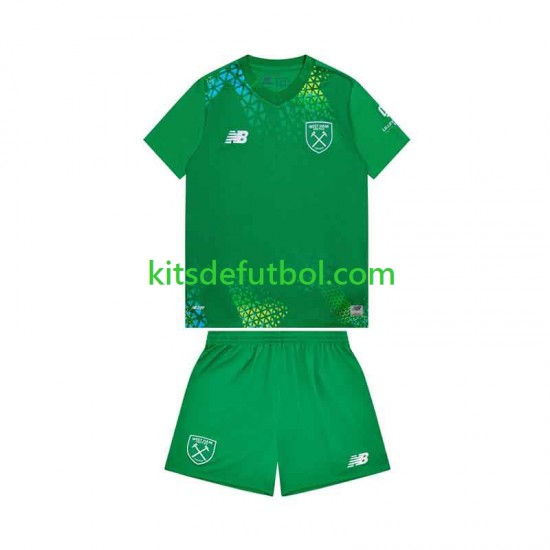 Equipación completa Niño West Ham United Portero Camiseta de local 2026-2027 Manga Corta