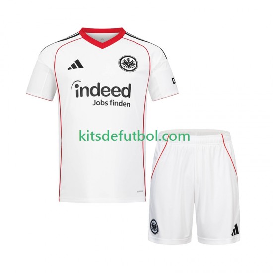 Equipación completa Niño Eintracht Frankfurt Camiseta de visitante 2025-2026 Manga Corta