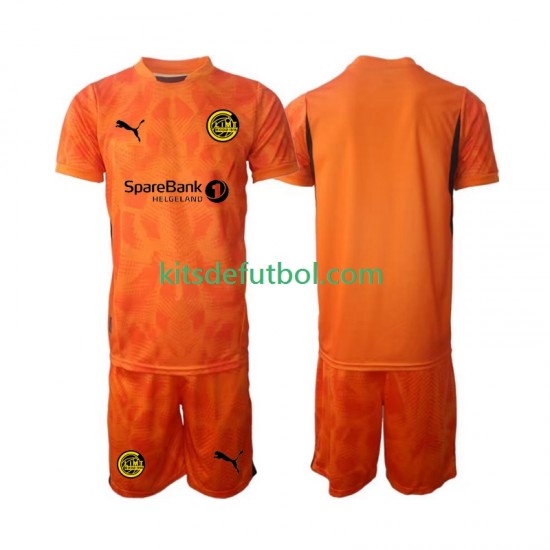 Equipación completa Niño FK Bodø/Glimt Portero 2025 Camiseta de visitante Manga Corta