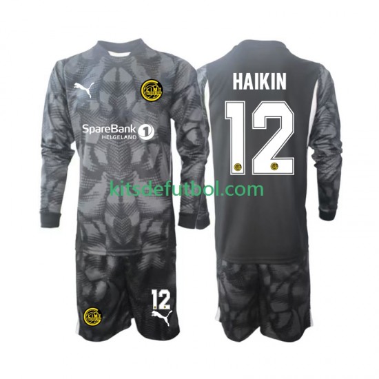 Equipación completa Niño FK Bodø/Glimt  Portero Nikita Haikin 12 2025 Camiseta de local Manga Larga