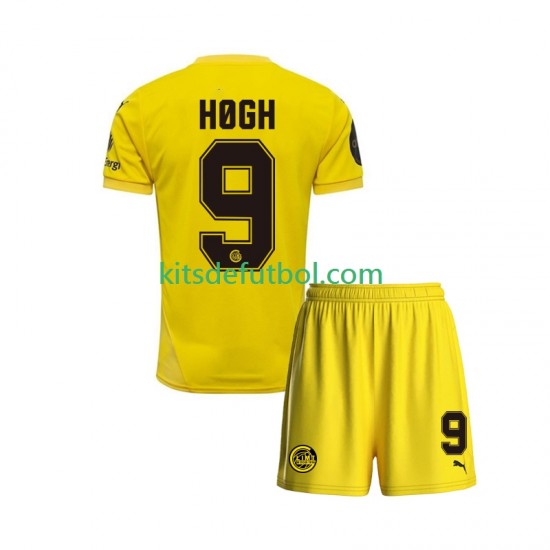 Equipación completa Niño FK Bodø/Glimt Kasper Hogh 9 2025 Camiseta de local Manga Corta