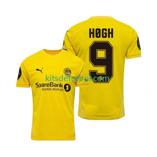 FK Bodø/Glimt Kasper Hogh 9 2025 Hombre Camiseta de local Manga Corta