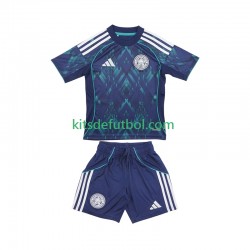 Equipación completa Niño Leicester City Camiseta de visitante 2025-2026 Manga Corta