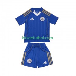 Equipación completa Niño Leicester City Camiseta de local 2025-2026 Manga Corta