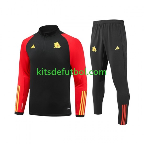 AS Roma Camiseta de Entrenamiento Negro 2023-2024