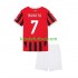 Equipación completa Niño AC Milan Alvaro Morata 7 Camiseta de local 2024-2025 Manga Corta