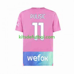 AC Milan Christian Pulisic 11 Hombre Camiseta alternativa 2023-2024 Manga Corta
