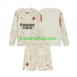 Equipación completa Niño AC Milan Portero Camiseta alternativa 2024-2025 Manga Larga