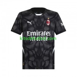 AC Milan Portero Hombre Camiseta Negro de local 2024-2025 Manga Corta