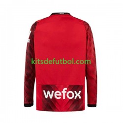AC Milan Hombre Camiseta de local 2023-2024 Manga Larga