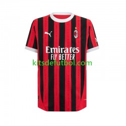 AC Milan Hombre Camiseta de local 2024-2025 Manga Corta