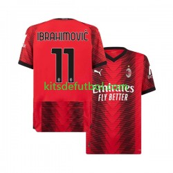 AC Milan Ibrahimovic 11 Hombre Camiseta de local 2023-2024 Manga Corta