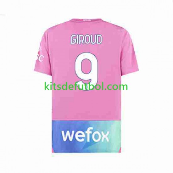 AC Milan Olivier Giroud 9 Hombre Camiseta alternativa 2023-2024 Manga Corta