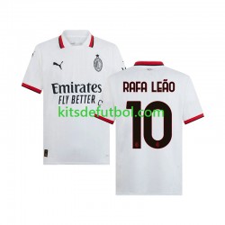 AC Milan RAFA LEAO 10 Hombre Camiseta de visitante 2024-2025 Manga Corta