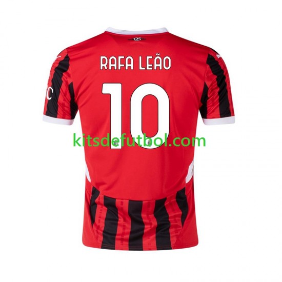 AC Milan RAFA LEAO 10 Hombre Camiseta de local 2024-2025 Manga Corta AC Milan RAFA LEAO 10 Hombre Camiseta de local 2024-2025 Manga Corta
