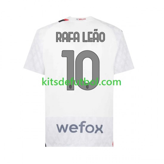 AC Milan Rafael Leao 10 Hombre Camiseta de visitante 2023-2024 Manga Corta