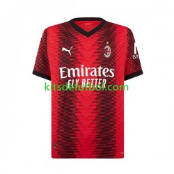 Equipación completa Niño AC Milan Rafael Leao 10 Camiseta de local 2023-2024 Manga Corta