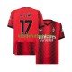 AC Milan Rafael Leao 17 Hombre Camiseta de local 2023-2024 Manga Corta