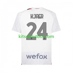 AC Milan Simon Kjaer 24 Hombre Camiseta de visitante 2023-2024 Manga Corta