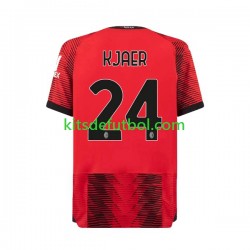 AC Milan Simon Kjaer 24 Hombre Camiseta de local 2023-2024 Manga Corta
