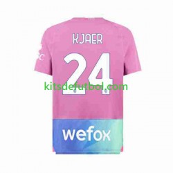 AC Milan Simon Kjaer 24 Hombre Camiseta alternativa 2023-2024 Manga Corta