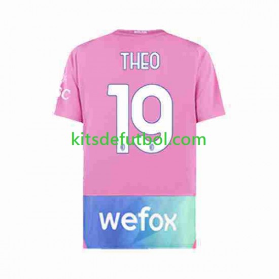 AC Milan THEO 19 Hombre Camiseta alternativa 2023-2024 Manga Corta