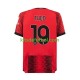 AC Milan Theo Hernandez 19 Hombre Camiseta de local 2023-2024 Manga Corta