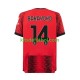 AC Milan Tiemoue Bakayoko 14 Hombre Camiseta de local 2023-2024 Manga Corta