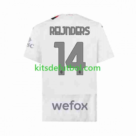 AC Milan Tijjani Reijnders 14 Hombre Camiseta de visitante 2023-2024 Manga Corta