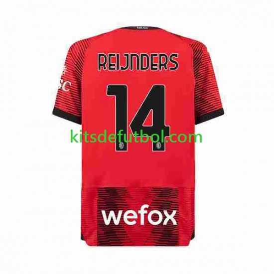 AC Milan Tijjani Reijnders 14 Hombre Camiseta de local 2023-2024 Manga Corta