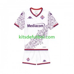 Equipación completa Niño ACF Fiorentina Camiseta de visitante 2023-2024 Manga Corta