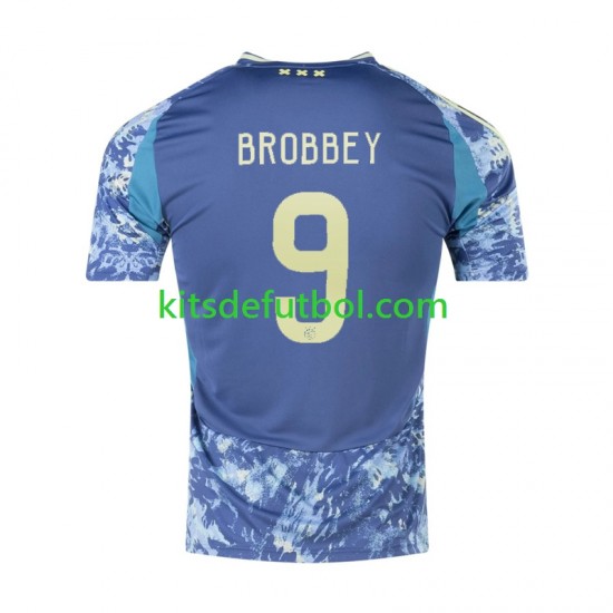 AFC Ajax Brian Brobbey 9 Hombre Camiseta de visitante 2024-2025 Manga Corta