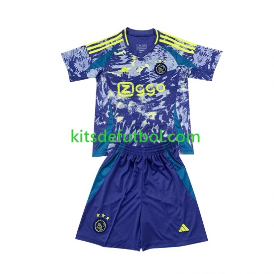 Equipación completa Niño AFC Ajax Camiseta de visitante 2024-2025 Manga Corta
