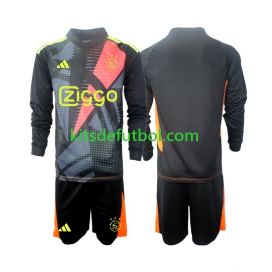 Equipación completa Niño AFC Ajax Portero Camiseta de local 2024-2025 Manga Larga