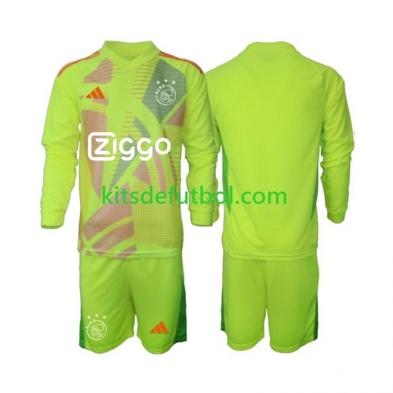 Equipación completa Niño AFC Ajax Portero Camiseta alternativa 2024-2025 Manga Larga