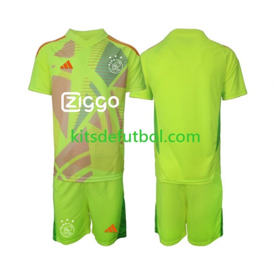 Equipación completa Niño AFC Ajax Portero Camiseta alternativa 2024-2025 Manga Corta