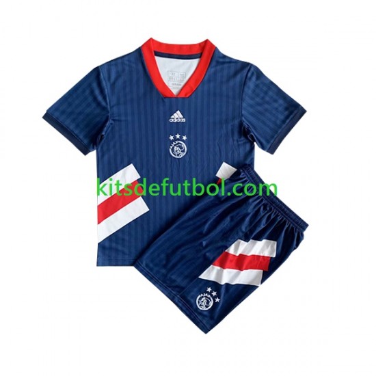 Equipación completa Niño AFC Ajax Icon Retro Camiseta de local 2022-2023 Manga Corta