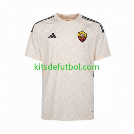 AS Roma Hombre Camiseta de visitante 2023-2024 Manga Corta