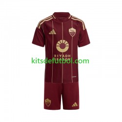 Equipación completa Niño AS Roma Camiseta de local 2024-2025 Manga Corta