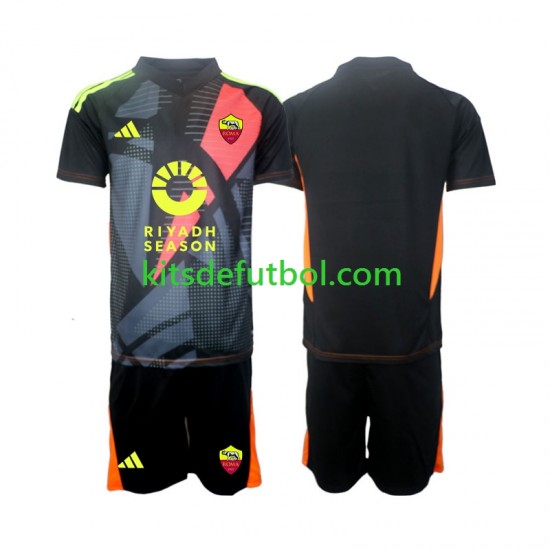 Equipación completa Niño AS Roma Portero Camiseta de local 2024-2025 Manga Corta