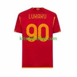 AS Roma Romelu Lukaku 90 Hombre Camiseta de local 2023-2024 Manga Corta